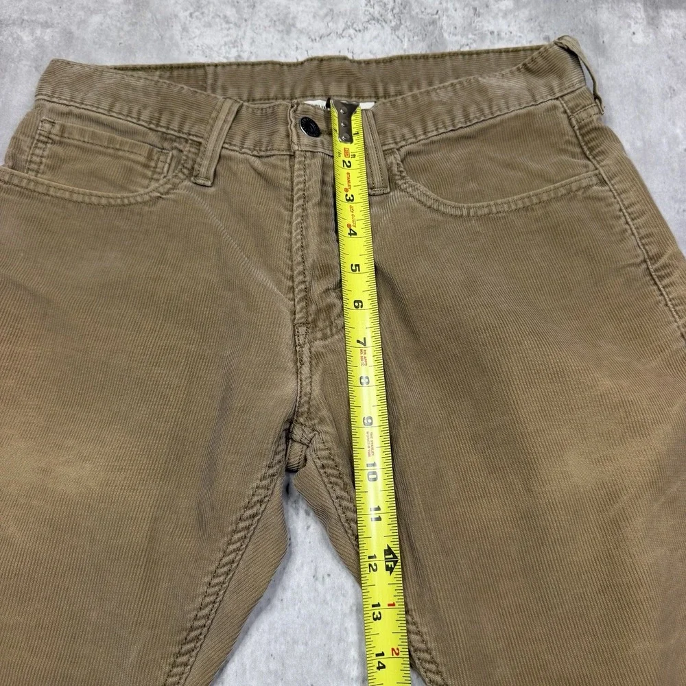 Levis 514 Jeans Mens 31X30 Beige Corduroy Slim Straight Leg Casual Preppy Denim